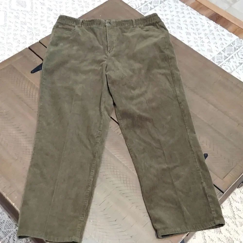 Appleseed's Dark Green Corduroy Pants Sz 14